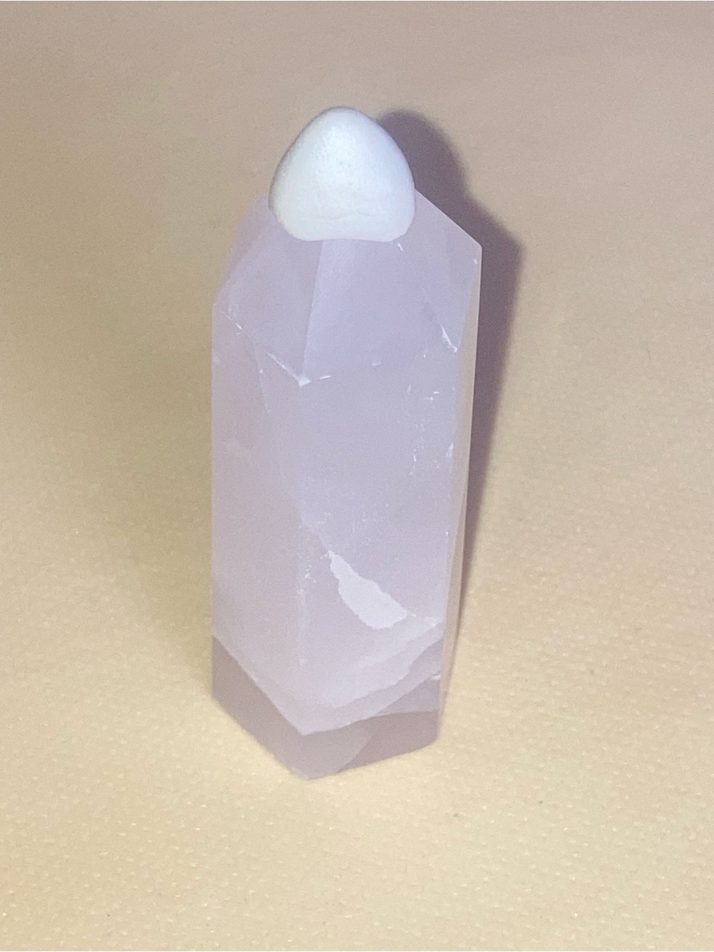 Magano Calcite Crystal Point Tower - Pink Home Accent - Picture 5 of 8